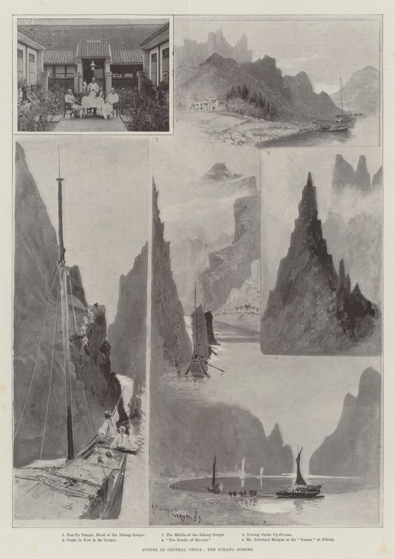 Scenes in Central China, the Ichang Gorges by Henry Charles Seppings Wright