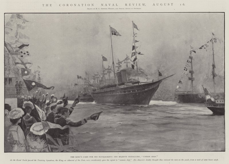 The Coronation Naval Review, 16 August by Henry Charles Seppings Wright