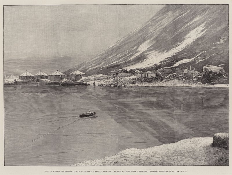 The Jackson-Harmsworth Polar Expedition, Arctic Village, Elmwood, the Most Northerly British Settlement in the World by Henry Charles Seppings Wright