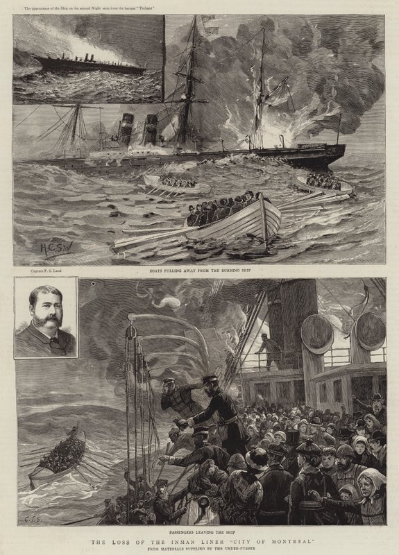 The Loss of the Inman Liner City of Montreal by Henry Charles Seppings Wright
