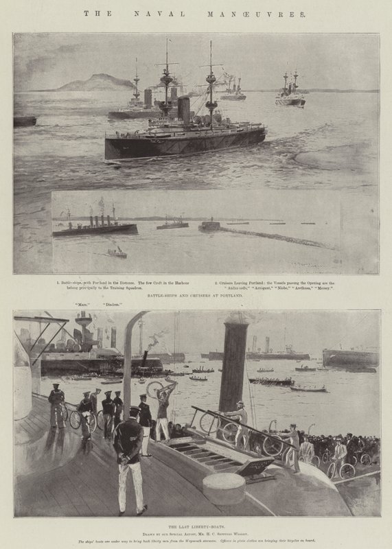 The Naval Manoeuvres by Henry Charles Seppings Wright