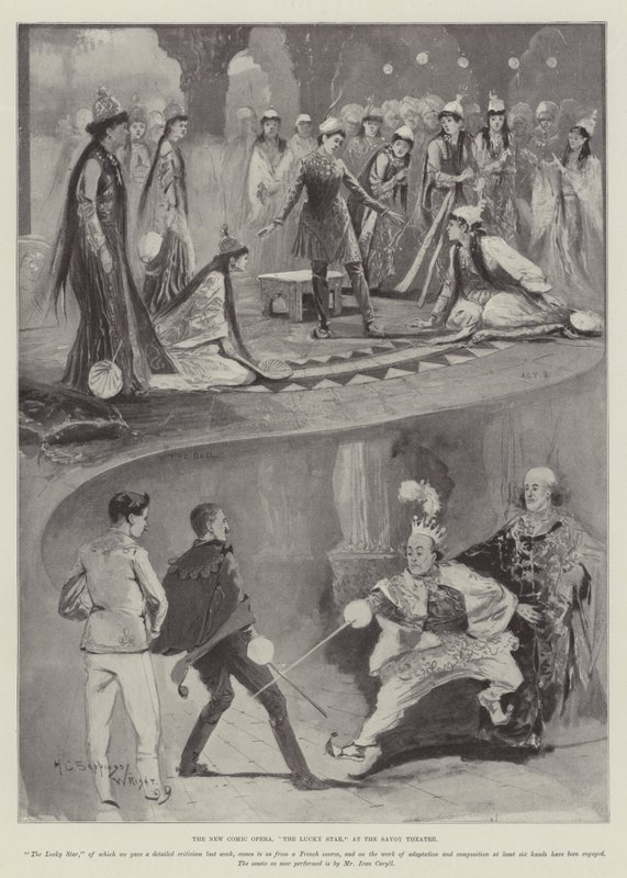 The New Comic Opera, The Lucky Star, at the Savoy Theatre by Henry Charles Seppings Wright