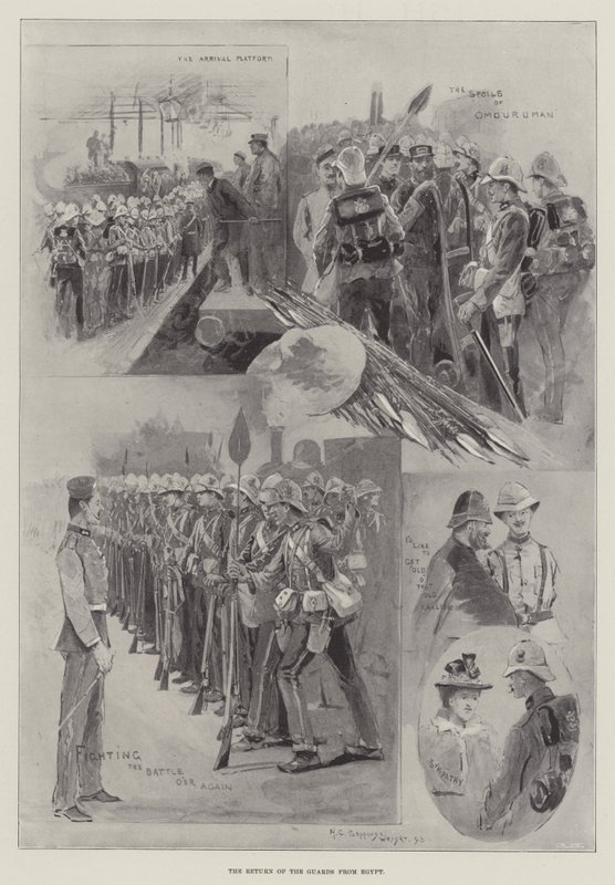 The Return of the Guards from Egypt by Henry Charles Seppings Wright