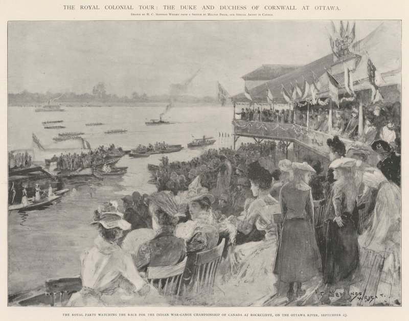 The Royal Colonial Tour, the Duke and Duchess of Cornwall at Ottawa by Henry Charles Seppings Wright