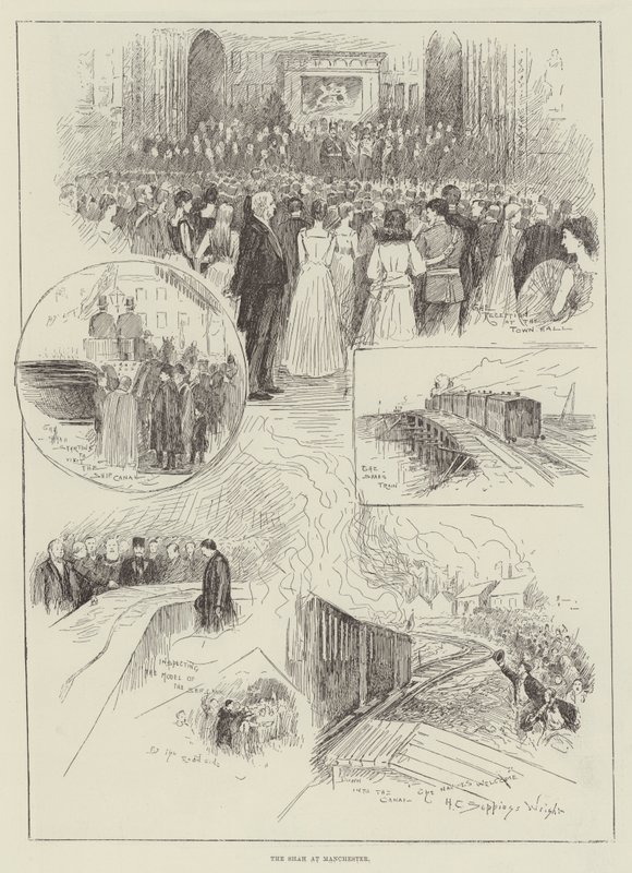 The Shah at Manchester by Henry Charles Seppings Wright