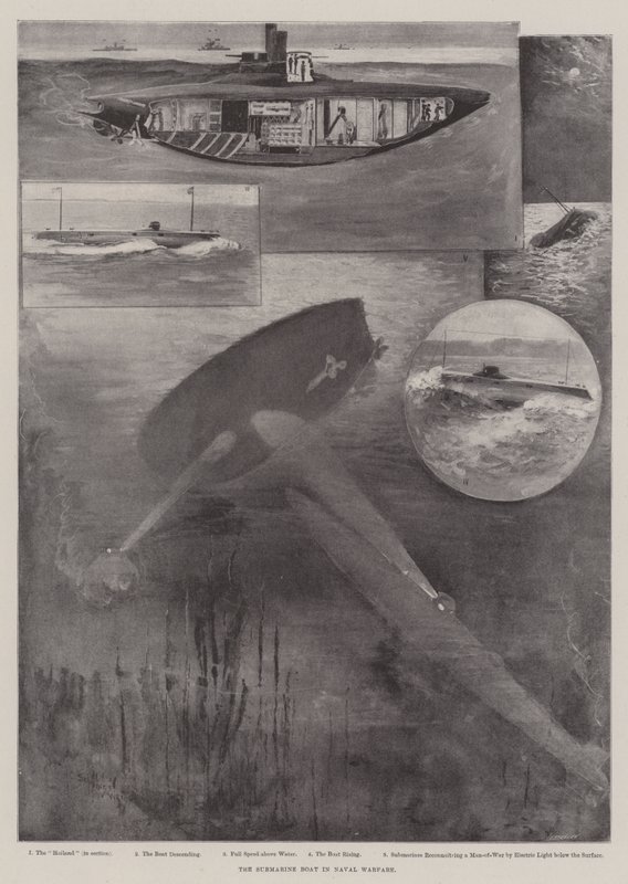 The Submarine Boat in Naval Warfare by Henry Charles Seppings Wright
