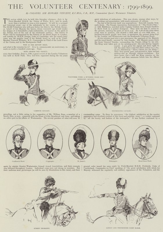 The Volunteer Centenary, 1799-1899 by Henry Charles Seppings Wright