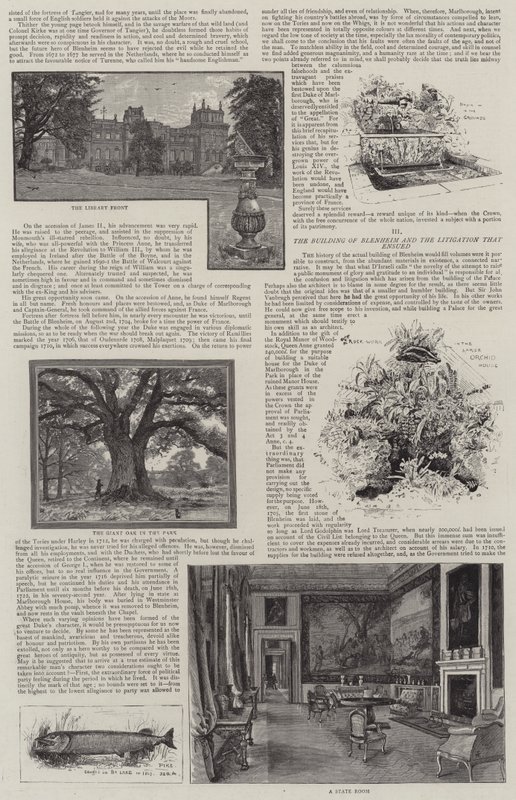 Blenheim Palace Illustrated by Henry Edward Tidmarsh