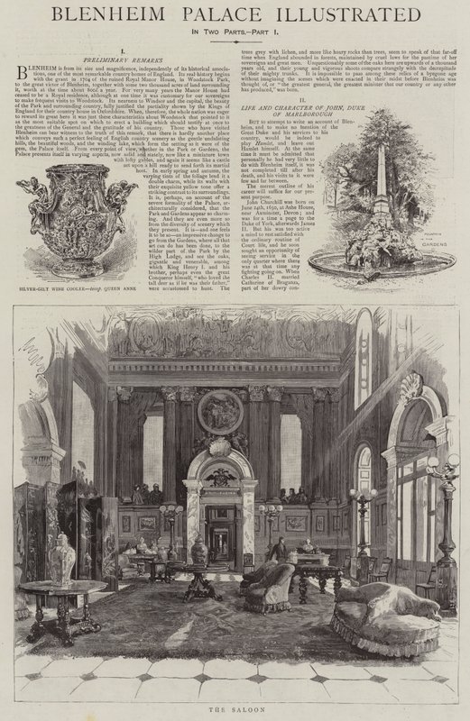 Blenheim Palace Illustrated by Henry Edward Tidmarsh