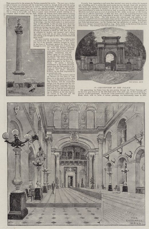 Blenheim Palace Illustrated by Henry Edward Tidmarsh