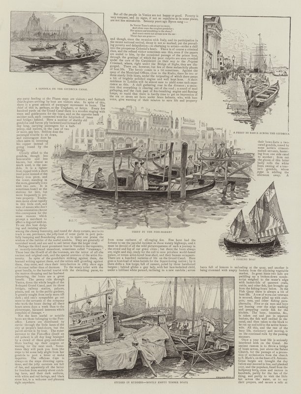 Boats of Venice by Henry Edward Tidmarsh