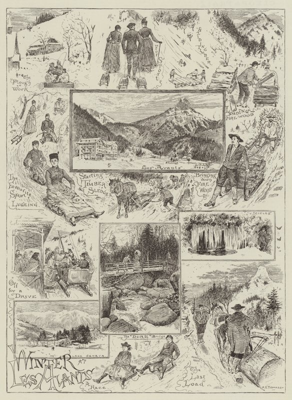 Winter at Les Avants by Henry Edward Tidmarsh