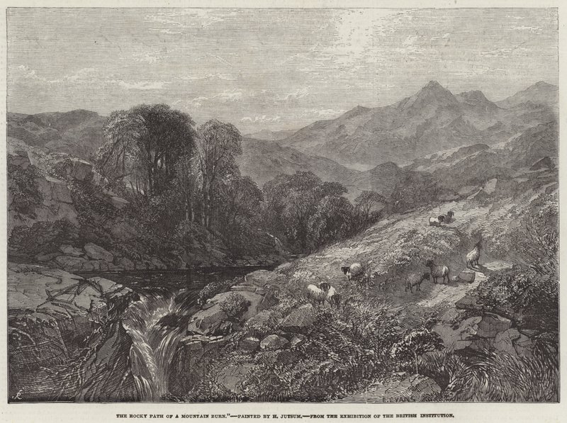 The Rocky Path of a Mountain Burn by Henry Jutsum
