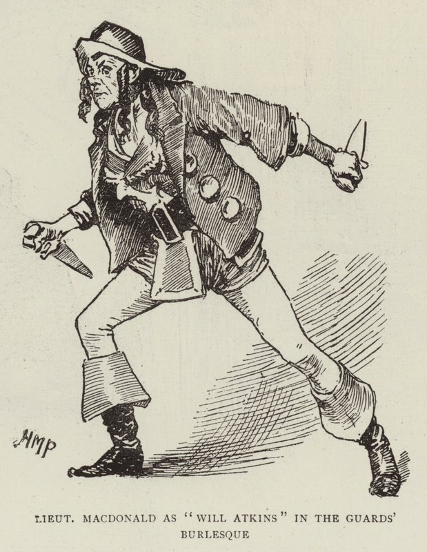 Lieutenant Macdonald as Will Atkins in the Guards