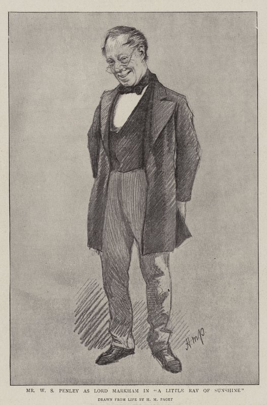 Mr W S Penley as Lord Markham in A Little Ray of Sunshine by Henry Marriott Paget