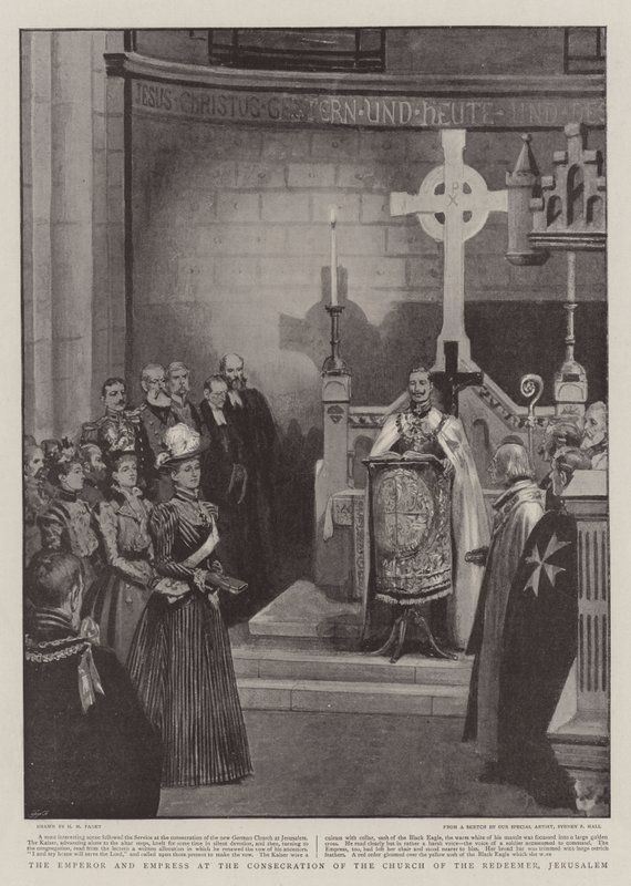 The Emperor and Empress at the Consecration of the Church of the Redeemer, Jerusalem by Henry Marriott Paget