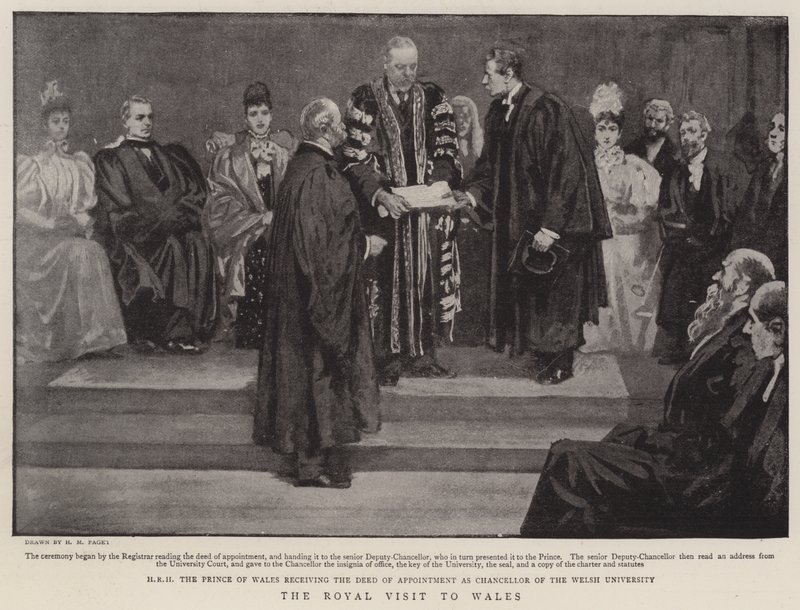 The Royal Visit to Wales by Henry Marriott Paget