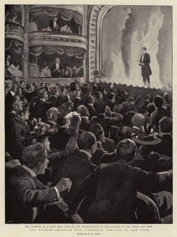 The Spanish-American War, Patriotic Fervour in New York by Henry Marriott Paget