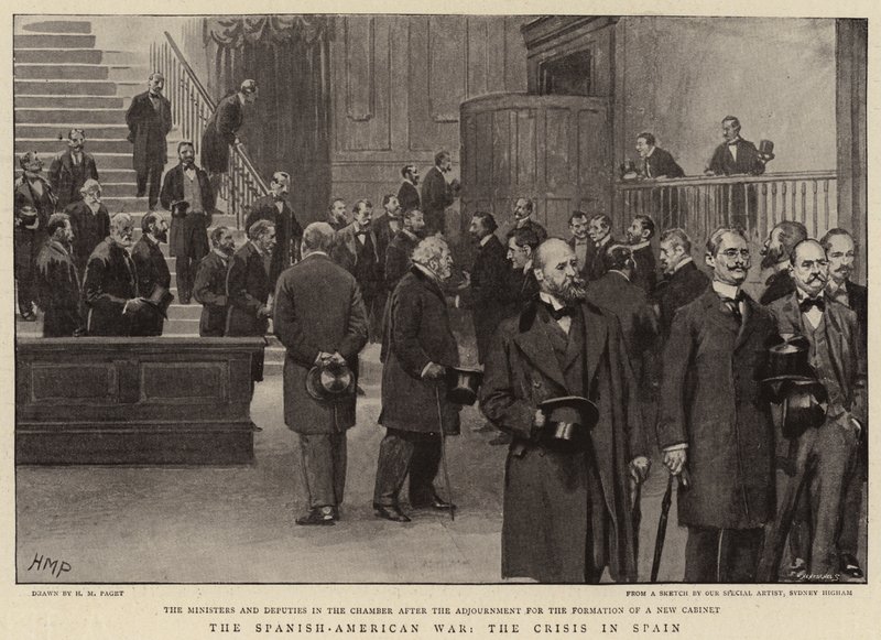 The Spanish-American War, the Crisis in Spain by Henry Marriott Paget