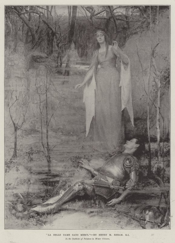 La Belle Dame sans Merci by Henry Meynell Rheam