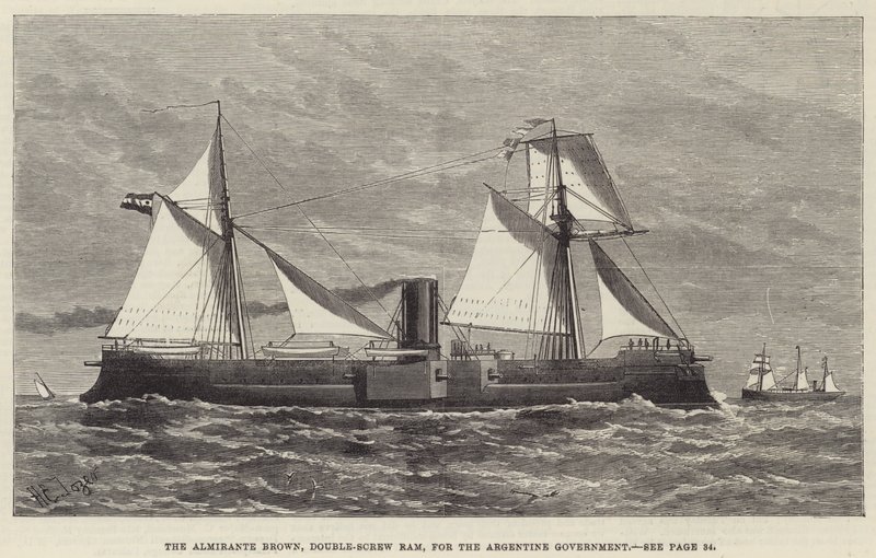 The Almirante Brown, Double-Screw Ram, for the Argentine Government by Henry Spernon Tozer