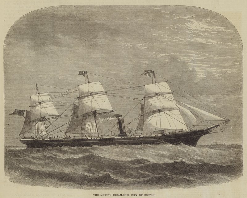 The Missing Steam-Ship City of Boston by Henry Spernon Tozer
