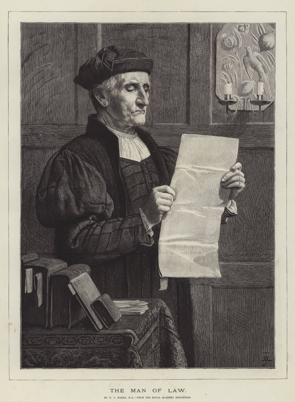 The Man of Law, from the Royal Academy Exhibition by Henry Stacey Marks