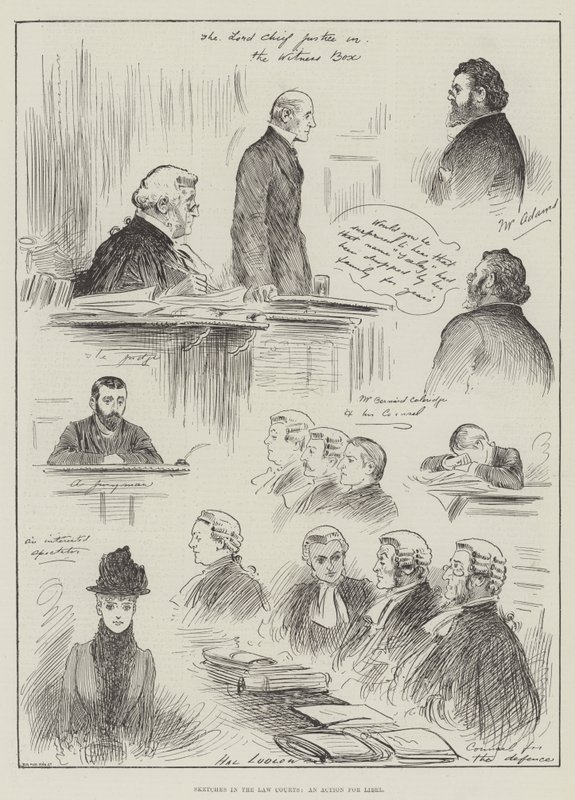 Sketches in the Law Courts, an Action for Libel by Henry Stephen Ludlow