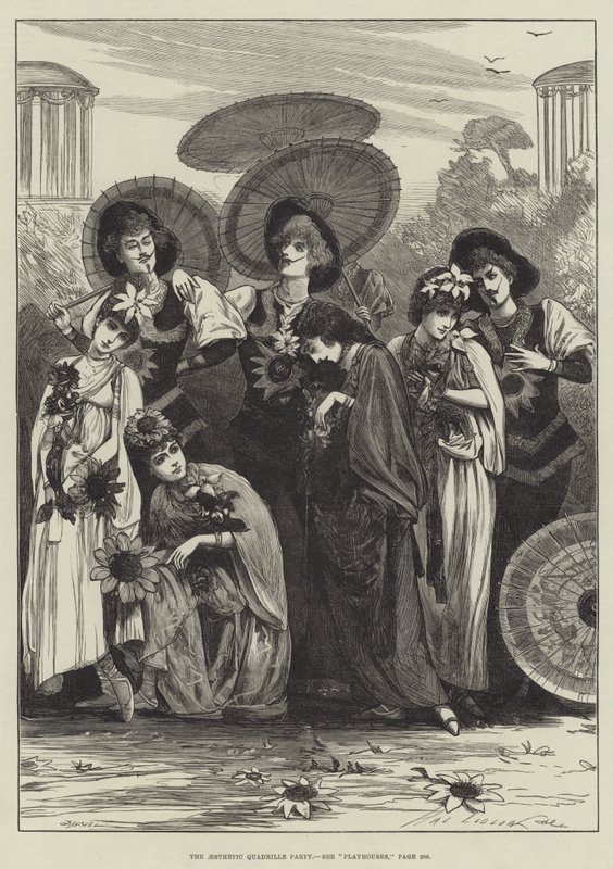 The Aesthetic Quadrille Party by Henry Stephen Ludlow