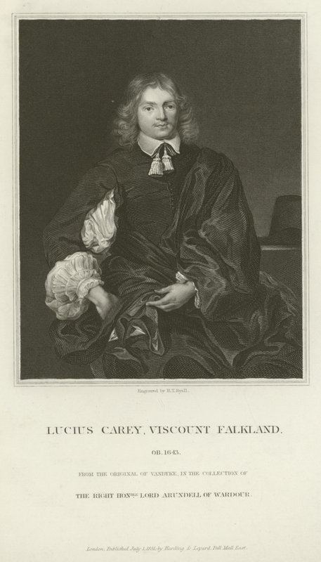 Lucius Cary, Viscount Falkland by Henry Thomas Ryall