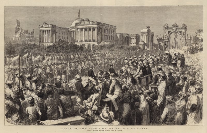 Entry of the Prince of Wales into Calcutta by Henry William Brewer