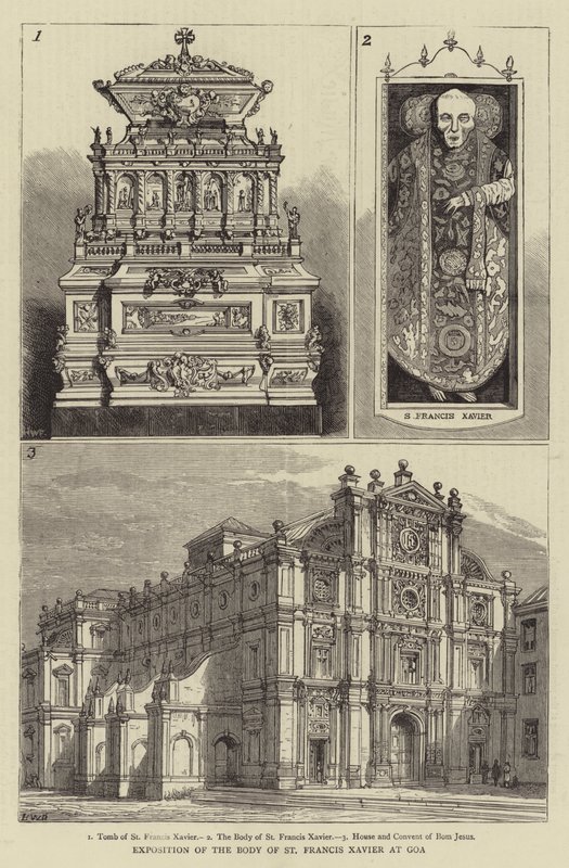 Exposition of the Body of St Francis Xavier at Goa by Henry William Brewer