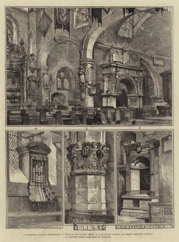 Old Chelsea Church by Henry William Brewer