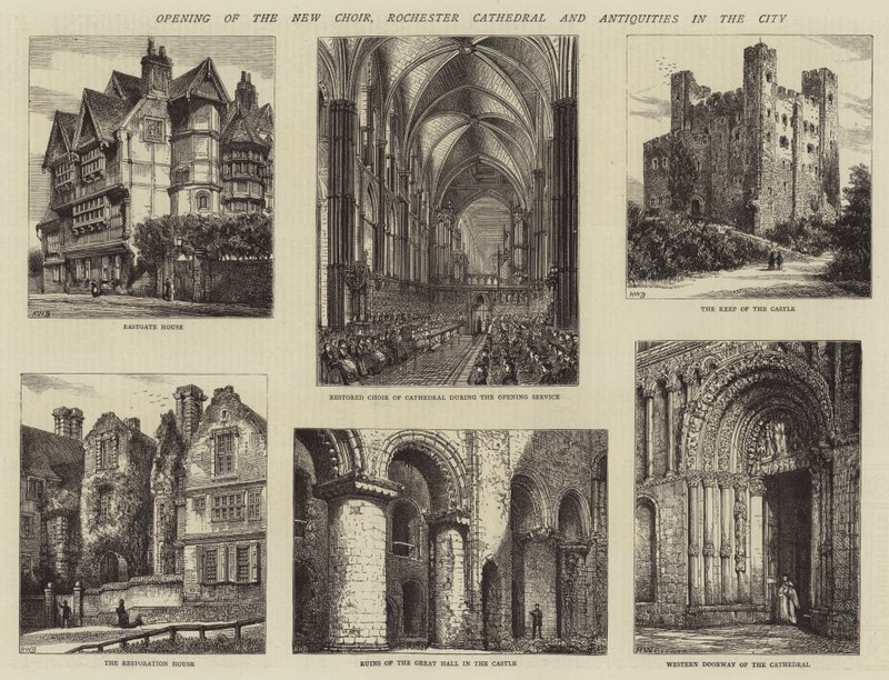 Opening of the New Choir, Rochester Cathedral and Antiquities in the City by Henry William Brewer