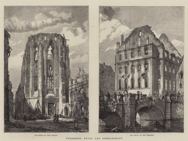 Strasburg after the Bombardment by Henry William Brewer