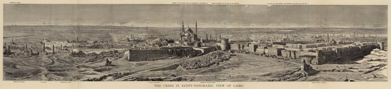 The Crisis in Egypt, Panoramic View of Cairo by Henry William Brewer