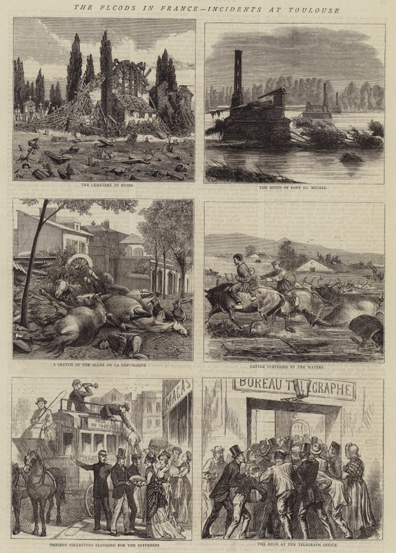 The Floods in France, Incidents at Toulouse by Henry William Brewer
