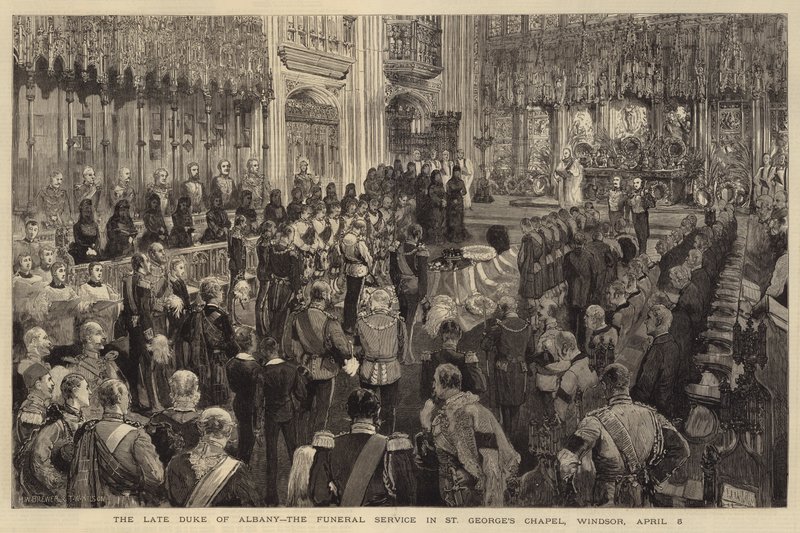 The Late Duke of Albany, the Funeral Service in St George