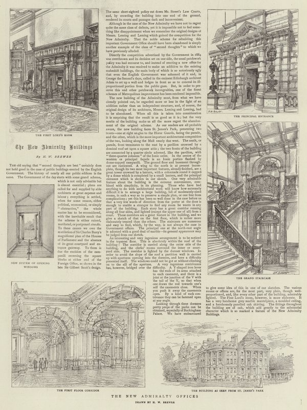 The New Admiralty Offices by Henry William Brewer