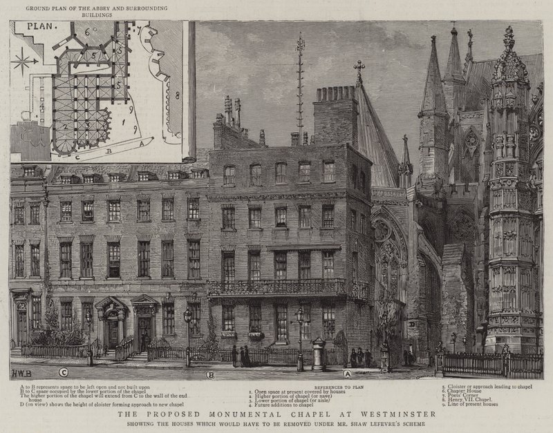The Proposed Monumental Chapel at Westminster by Henry William Brewer
