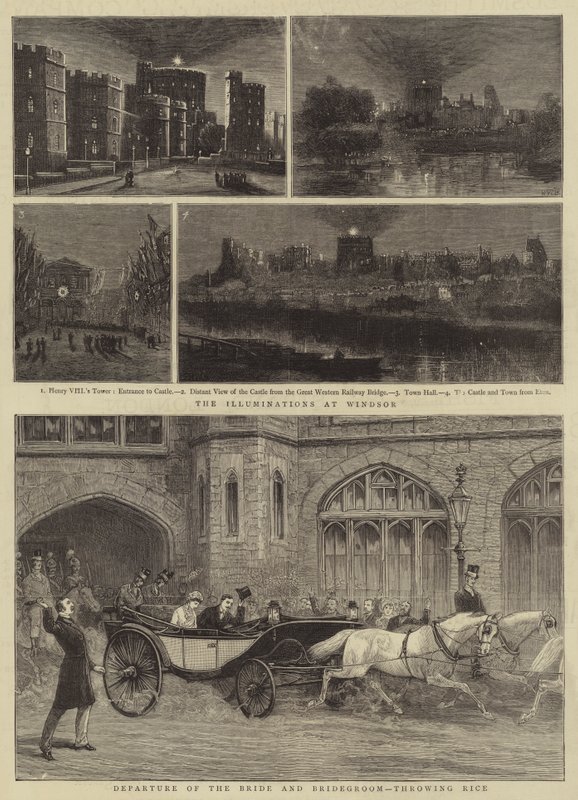 The Royal Wedding at Windsor by Henry William Brewer