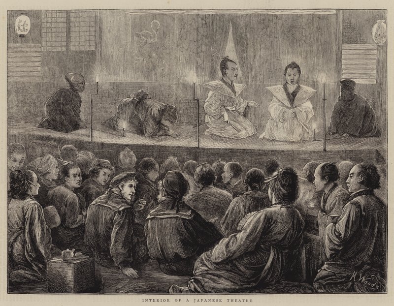 Interior of a Japanese Theatre by Henry Woods