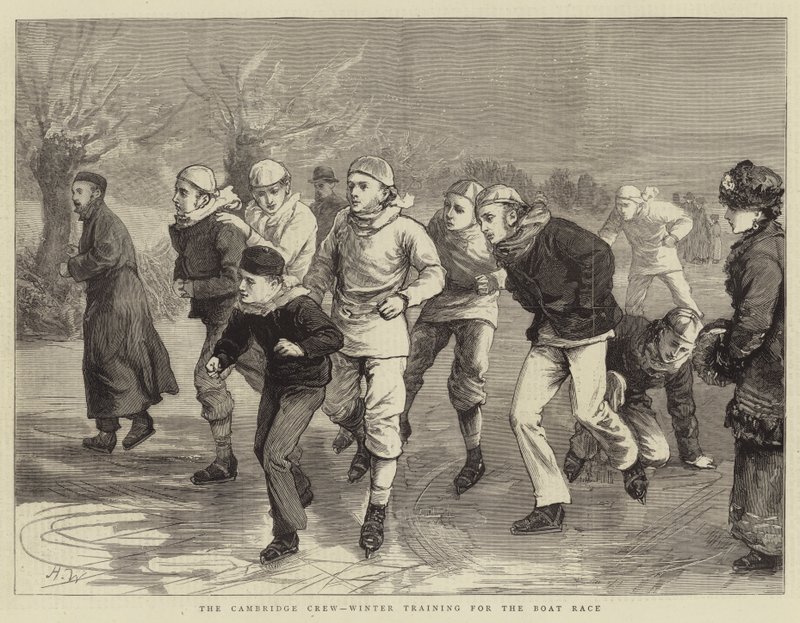The Cambridge Crew, Winter Training for the Boat Race by Henry Woods