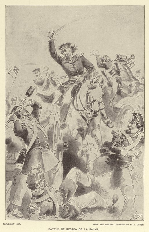 Battle of Resaca de la Palma by Henry Alexander (after) Ogden