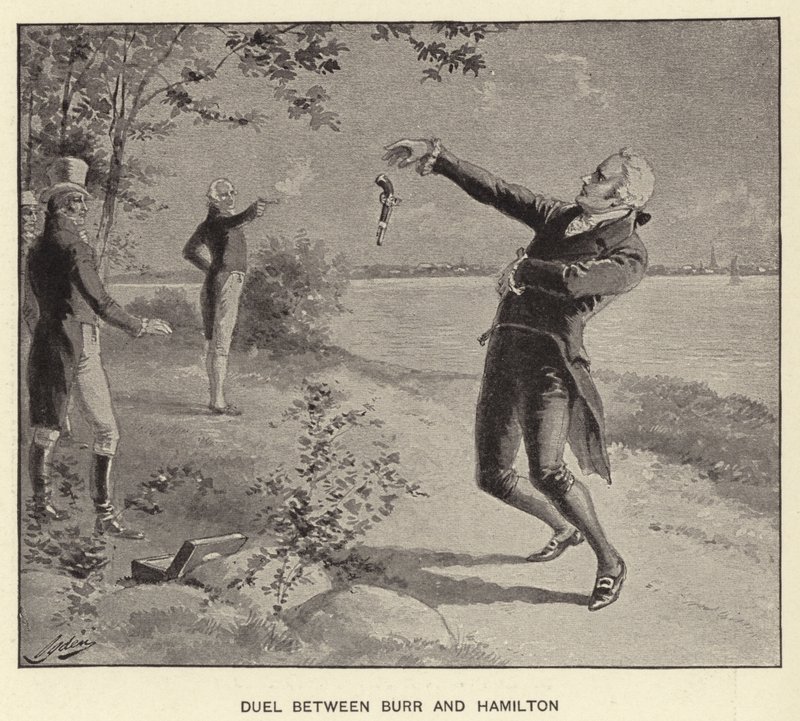 Duel between Burr and Hamilton by Henry Alexander (after) Ogden