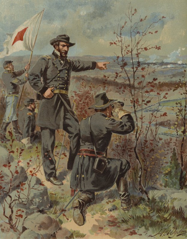 General Sherman at Kenesaw Mountain, Georgia, American Civil War, 4 October 1864 by Henry Alexander (after) Ogden