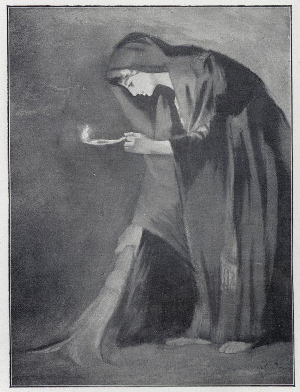 An Eastern woman seeking a lost coin by Henry Andrew Harper