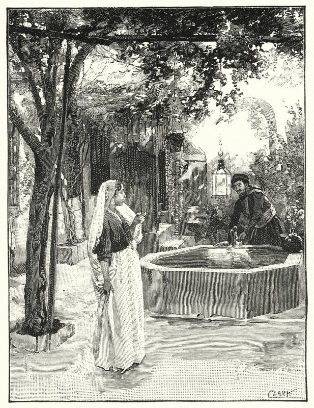 Courtyard of a House in Damascus by Henry Andrew Harper