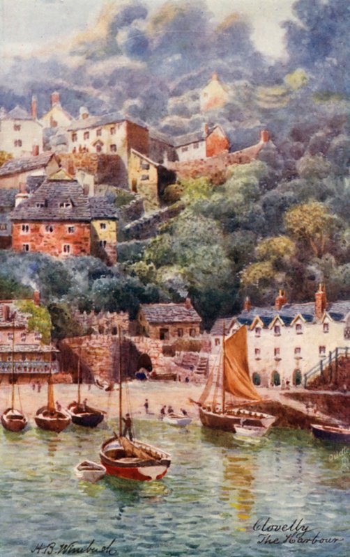 The Harbour, Clovelly by Henry B. (after) Wimbush