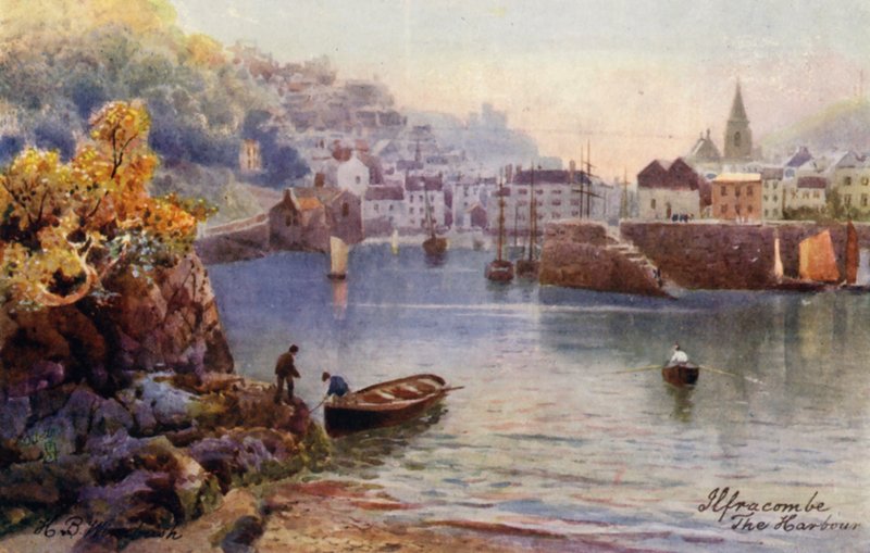 The Harbour, Ilfracombe by Henry B. (after) Wimbush